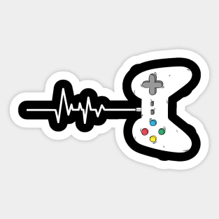 Gamer's Heart Beat Sticker